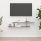  Zidna TV polica boja betona 125 x 18 x 23 cm konstruirano drvo | shoptok.hr