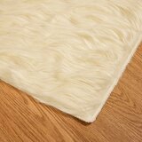  Tepih od umjetne ovčje kože TAFALLA Krem 240 x 340 cm Poliester | shoptok.hr