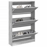 The Living Store Omarica za čevlje siva sonoma 80x21x125,5 cm inženirski les - Omarica Za Čevlje, (21813718) | Shoptok.si
