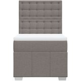  Krevet s oprugama i madracem smeđesivi 100 x 200 cm od tkanine | shoptok.hr