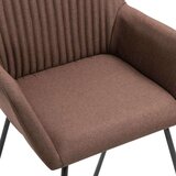  Blagovaonske stolice od tkanine 4 kom smeđe | shoptok.hr