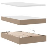 Krevet s od storage s madracem Kapućino 120 x 200 cm Lažna koža | Eponuda.com