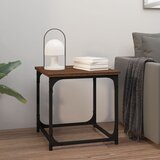  Bočni stolić smeđa boja hrasta 40x40x40 cm konstruirano drvo | Shoptok.si