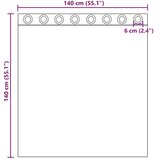 Voile zavjese s ušicama 2 kom smeđe 140x140 cm | shoptok.hr