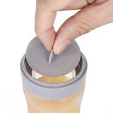 Haakaa steklenička plastična z žličko za hranjenje gray | Shoptok.si