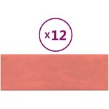  Zidne ploče 12 kom ružičaste 90 x 30 cm baršunaste 3 24 m² | shoptok.hr