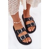 Boto Women's Sandals With Buckles On Platform Black Elamas | Shoptok.si