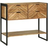  Konzolna stolica Smeđa 90 x 35 x 80 cm Čvrsto drvo akacije | shoptok.hr