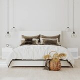 Furnova Nočna omarica 2 kosa s predalom bela, (21927840) | Shoptok.si
