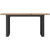  Stolić za kavu O-oblika 100x50x45,5 cm od borovine i čelik | shoptok.hr