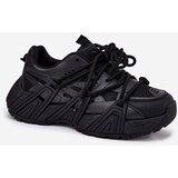Boto Women's Sneakers With Double Lacing Black Onivetta | Shoptok.si