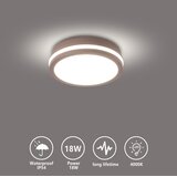  Brilagi - LED spoljna plafonska svetiljka BENE LED/18W/230V fi 21,5 cm braon IP54 | Eponuda.com
