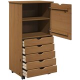  Gležnji kabinet s kolesom Medeno rjava 53 x 39 x 103 cm, (5000263237) | Shoptok.si