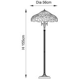  endon 64323 - podna lampa tiffany sullivan 2xE27/60W/230V prečnik 56 cm | Eponuda.com