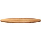 vidaXL Stolna ploča svjetlosmeđa 140x60x4 cm ovalna masivna hrastovina | shoptok.hr