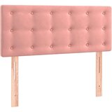 vidaXL Krevet box spring s madracem LED ružičasti 100x200cm baršunasti | shoptok.hr