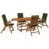  Set za blagovanje u vrtu od 5 dijelova Prirodna | shoptok.hr