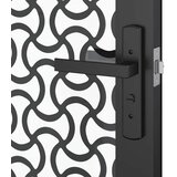 Staklena vrata Rezbarija Crna 93 x 3,5 x 201,5 cm Aluminij | Eponuda.ba