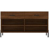  Klupa za cipele smeđa boja hrasta 102x35x55cm konstruirano drvo | shoptok.hr
