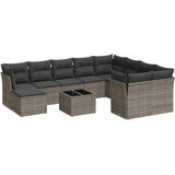  11-dijelni set vrtnih sofa od poliratana s jastucima sivi | shoptok.hr