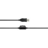 Canyon slušalke CHSU-1 basic PC headset with microphone, USB plug, leather pads, Flat cable length 2.0m, 160*60*160mm, 0.13kg, Black; - CNS-CHSU1B | Shoptok.si