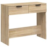 Maison Chic konzolna miza - miza ob steni sonoma hrast 90x36x75 cm konstruiran les, (21786587) | Shoptok.si