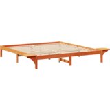  Konstrukcija postelje Voskast rjav 200 x 200 cm, (5000126476) | Shoptok.si