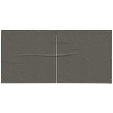  Zid šatora za zabavu 2 pcs Antracit 400 x 195 cm PE i čelik | shoptok.hr