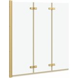  Ograda za tuš Zlatno 130 x 138 cm ESG staklo i aluminij | Eponuda.com