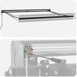  Povlačivi tende Zelena i bijela 350 x 250 x 165 cm | Shoptok.si