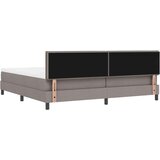 Box spring krevet Sivo-smeđa 200 x 200 cm tkanina | shoptok.hr