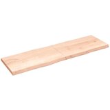 Stolna Mizna plošča 200x60x6cm neobdelana trdna hrastovina naraven rob, (20818019) | Shoptok.si