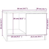  Stolić za kavu boja betona 50x50x36 cm konstruirano drvo | Eponuda.ba