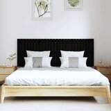 vidaXL Zidno uzglavlje crni 166x3x60 cm od masivne borovine | shoptok.hr