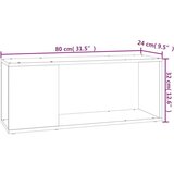 TV ormarić bijeli 80 x 24 x 32 cm od iverice | shoptok.hr