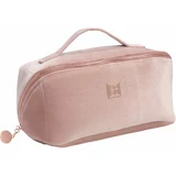 SOSU Cosmetics Luxury Velvet Vanity Bag Velika kozmetična torbica za ženske odtenek Nude 1 kos