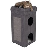 zooplus Zložljiv mačji stolp Soft’n Scratchy - Temno siva / bela | Shoptok.si