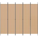  5-Panelni Pregrađivač Bež 250 x 220 cm Tkanina | shoptok.hr