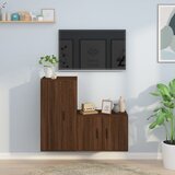 vidaXL 2-dijelni set TV ormarića boja smeđeg hrasta konstruirano drvo Cijene