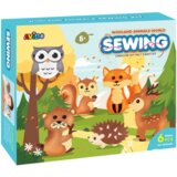 Creative Set of Embroidery Felt Forest Animals 6pcs | Shoptok.si