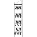 Otvoreni ormar s policom Crna 101 x 43 x 188 cm Čelik | shoptok.hr