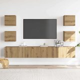 vidaXL 6-dijelni zidni TV ormarić Artisan hrast izrađen od drva | shoptok.hr