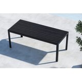 Venture Home Mirko pravokutni vrtni blagovaonski stol 205 × 90 cm, crni | shoptok.hr