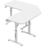Hero 7.3 Bijeli podesivi kutni stol za igranje 140 cm | shoptok.hr