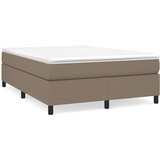  Box spring postelja z vzmetnico taupe 140x200 cm blago, (20791688) | Shoptok.si