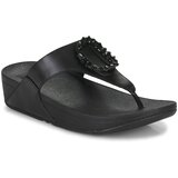 Fitflop LULU CRYSTAL-CIRCLET LEATHER TOE-POST SANDALS Crna Cijene