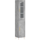 vidaXL Visoka omara betonsko siva 34,5x34x180 cm inženirski les, (20818881) | Shoptok.si