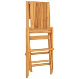  Sklopive vrtne stolice 6 kom 47x62x90 cm od masivne tikovine | Shoptok.si