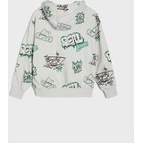 Sinsay Hoodie majica loose fit s motivom grafita Slike