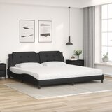  Krevet s madracem Zadar crni 200x200 cm od umjetne kože | shoptok.hr